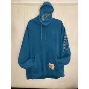 Nike Sportswear Club Fleece  Size XL Worn In Stand Out Hoodie Blue dc2726-301